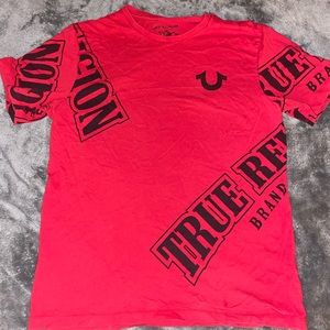 True religion red Graphic tee